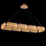 Люстра прямоугольная с текстурным природным рисунком IceFlame варинант исполнения - 1 | Loft Concept в Брянске
