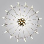 Люстра подвесная из металла с прозрачными подвесками из хрусталя Quasar 93 варинант исполнения - 4 | Loft Concept в Брянске