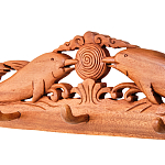 Панно-вешалка из дерева дельфины Panel With Animals варинант исполнения - 2 | Loft Concept в Брянске