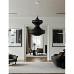 Подвесной вязаный черный светильник «Моника» варинант исполнения - 2 | Loft Concept в Брянске