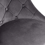 Стул в серой велюровой обивке Ward Grey Velour Chair варинант исполнения - 5 | Loft Concept в Брянске