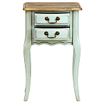 Прикроватная тумба из массива березы светло-бирюзовая Montmartre Provence Bedside Table варинант исполнения - 3 | Loft Concept в Брянске