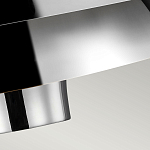 Подвесной светильник с широким многоярусным металлическим плафоном цвета никель в современном стиле Feiss варинант исполнения - 5 | Loft Concept в Брянске