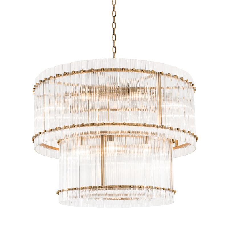 Люстра Chandelier Ruby L Латунь Античная полированная Прозрачный Люстра Chandelier Ruby L Латунь Античная полированная Прозрачный в Брянске | Loft Concept