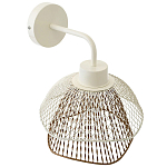 Бра с сетчатым металлическим абажуром Beige Gold Mesh Lampshade варинант исполнения - 3 | Loft Concept в Брянске