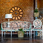 Часы настенные из металла в стиле лофт Clock with History варинант исполнения - 4 | Loft Concept в Брянске