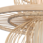 Подвесной светильник фигурный из деревянных прутьев с плафоном из натуральной ткани Light Inside the Cell варинант исполнения - 6 | Loft Concept в Брянске