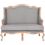 Диван двухместный из массива бука светло-серый Solid Luxury варинант исполнения - 1 | Loft Concept в Брянске