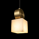 Подвесной светильник с квадратным мраморным плафоном Marble square варинант исполнения - 6 | Loft Concept в Брянске