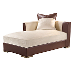 Элитарная современная кушетка Birmingham с кожаными вставками  варинант исполнения - 1 | Loft Concept в Брянске