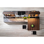 Кухонный гарнитур из камня и дерева SISTEMA XY Dada Engenereed Kitchen варинант исполнения - 6 | Loft Concept в Брянске