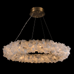 Люстра кольцевая из натурального горного хрусталя Harmonious Crystal Circles варинант исполнения - 1 | Loft Concept в Брянске