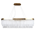 Люстра подвесная овальная со стеклянными трубками Nembus варинант исполнения - 1 | Loft Concept в Брянске