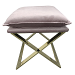 Пуф велюровый на металлическом основании Meekness варинант исполнения - 1 | Loft Concept в Брянске