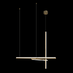 Люстра с 3-мя  пересекающимися цилиндрическими плафонами на тонких тросах Trumpet tube варинант исполнения - 7 | Loft Concept в Брянске