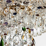 Люстра с прозрачными и цветными подвесками из хрусталя Colorful Crystals Chandelier 12 варинант исполнения - 3 | Loft Concept в Брянске