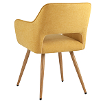 Стул в рогожке желтого цвета NEASAN STOOL варинант исполнения - 4 | Loft Concept в Брянске