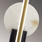 Бра с круглым плафоном из алебастра и бронзовой декоративной стрекозой 45 Alaris  варинант исполнения - 6 | Loft Concept в Брянске