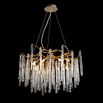 Люстра на подвесе с каркасом из металла и прозрачными подвесками из стекла Droplet Chandelier варинант исполнения - 2 | Loft Concept в Брянске