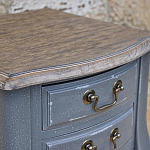Прикроватная тумба из массива березы серая Grey Montmartre Provence Bedside Table варинант исполнения - 2 | Loft Concept в Брянске