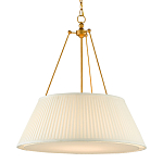 Подвесной светильник светодиодный с фактурным тканевым конусообразным абажуром White Fabric Lampshade варинант исполнения - 3 | Loft Concept в Брянске