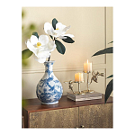 Ваза с мотивами цветущего сада с попугаями Blue Vase Inspired by Nature варинант исполнения - 4 | Loft Concept в Брянске