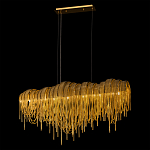 Люстра подвесная с металлическими дугами и длинными цепочками 115 см Atlantis Chain варинант исполнения - 3 | Loft Concept в Брянске