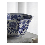 Чаша белая с синим цветочным узором Chino Dishes варинант исполнения - 5 | Loft Concept в Брянске