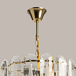 Люстра многоярусная с овальными прозрачными подвесками 36 см Harmonica варинант исполнения - 11 | Loft Concept в Брянске