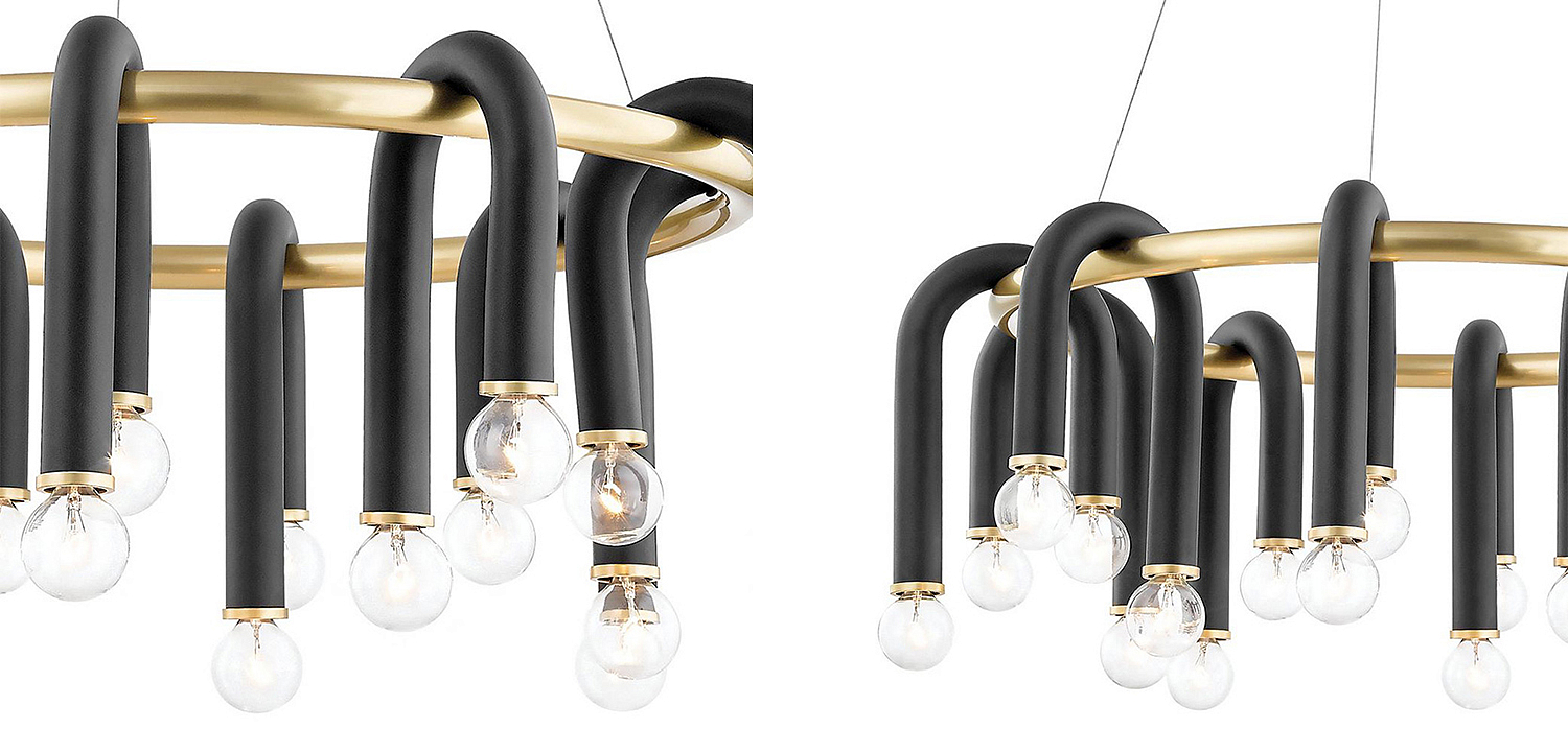 Люстра Paulson floppy chandelier round gold Люстра Paulson floppy chandelier round gold - Loft-Concept в Брянске