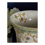 Ваза из фарфора на бронзовом основании Turquoise Blooming Garden варинант исполнения - 7 | Loft Concept в Брянске