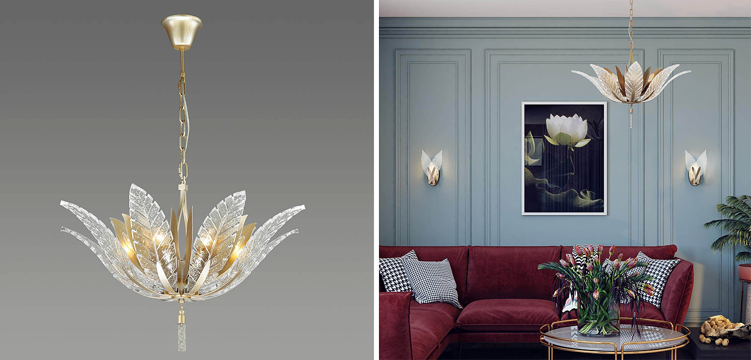 Люстра Glass Petals Chandelier 75 Люстра Glass Petals Chandelier 75 - Loft-Concept в Брянске
