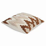 Чехол на подушку с вышивкой в виде геометрических узоров Beige Calista Square варинант исполнения - 1 | Loft Concept в Брянске