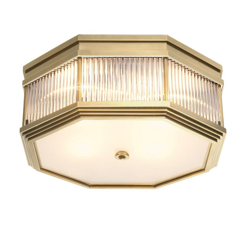 Потолочный светильник Ceiling Lamp Bagatelle Antique brass Латунь Античная полированная Прозрачное Стекло Потолочный светильник Ceiling Lamp Bagatelle Antique brass Латунь Античная полированная Прозрачное Стекло в Брянске | Loft Concept