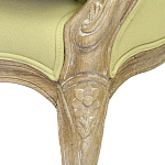 Кресло Ava Classical Armchair green striped flax варинант исполнения - 5 | Loft Concept в Брянске