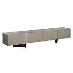 Тумба под телевизор серая с мраморной столешницей Uniqueness Marble варинант исполнения - 1 | Loft Concept в Брянске