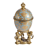 Шкатулка на величественных львах из фарфора с бронзовыми элементами Eden Garden варинант исполнения - 4 | Loft Concept в Брянске