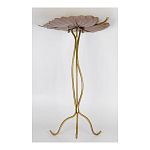 Столик приставной с столешницей Тропический лист Tropical Forest gold варинант исполнения - 3 | Loft Concept в Брянске