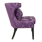 Полукресло с мягкой обивкой из жаккарда на 4-х ножках из массива березы Baroque Armchair violet варинант исполнения - 1 | Loft Concept в Брянске