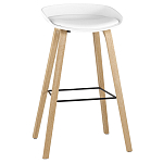 Барный стул на ножках из натурального дерева Boras White варинант исполнения - 1 | Loft Concept в Брянске