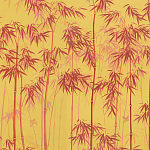 Обои ручная роспись Distant Bamboo Firefly on dyed paper варинант исполнения - 1 | Loft Concept в Брянске