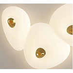 Потолочный светильник с тремя овальными матовыми плафонами TRIDalmen варинант исполнения - 4 | Loft Concept в Брянске