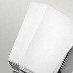 Бра с белым матовым плафоном на прямоугольном основании цвета хром Hinkley варинант исполнения - 4 | Loft Concept в Брянске