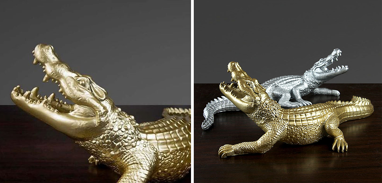 Статуэтка Crocodile Gold Статуэтка Crocodile Gold - Loft-Concept в Брянске