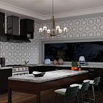  Люстра с прозрачными рифлеными цилиндрическими плафонами Kichler варинант исполнения - 28 | Loft Concept в Брянске