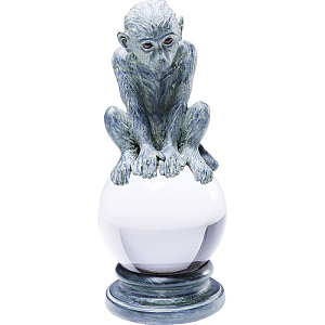 Статуэтка Обезьяна на прозрачном шаре