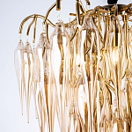 Люстра со стеклянными подвесками янтарного цвета Ambre Glass Chandelier 70 варинант исполнения - 2 | Loft Concept в Брянске