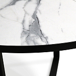 Стол обеденный раздвижной со столешницей белый мрамор Magali варинант исполнения - 8 | Loft Concept в Брянске