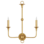 Бра настенное золотого цвета в форме подсвечника Graceful Smoothness варинант исполнения - 3 | Loft Concept в Брянске