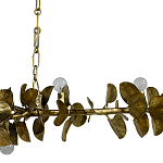 Линейная люстра Brass Eucalyptus Branches Lighting Chandelier варинант исполнения - 3 | Loft Concept в Брянске